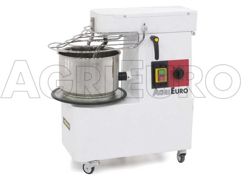 OUTLET - DIFETTI ESTETICI - AgriEuro Top-Line Mixer 500 S Deluxe - Impastatrice ribaltabile a spirale - 5 Kg - 7L