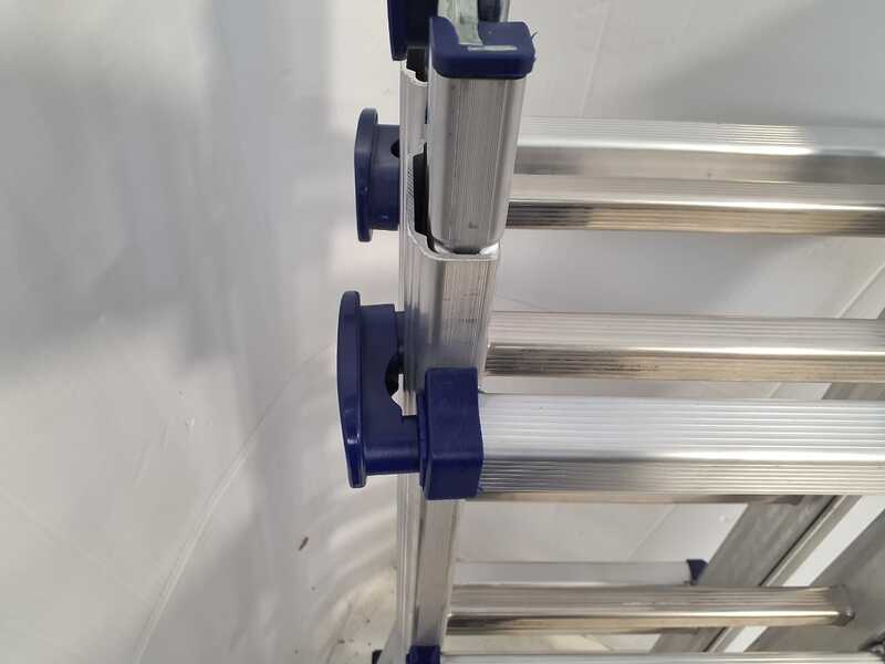 OUTLET - PICCOLI DIFETTI ESTETICI - Facal Briko Blu, 2x10 gradini, 5.12 mt - Scala in alluminio telescopica