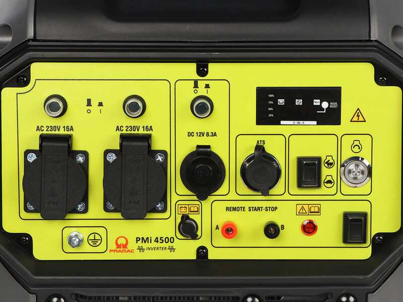 Pramac PMi 4500 - Generatore di corrente ad inverter versione trolley 4.2 kW - Continua 3.8 kW Monofase