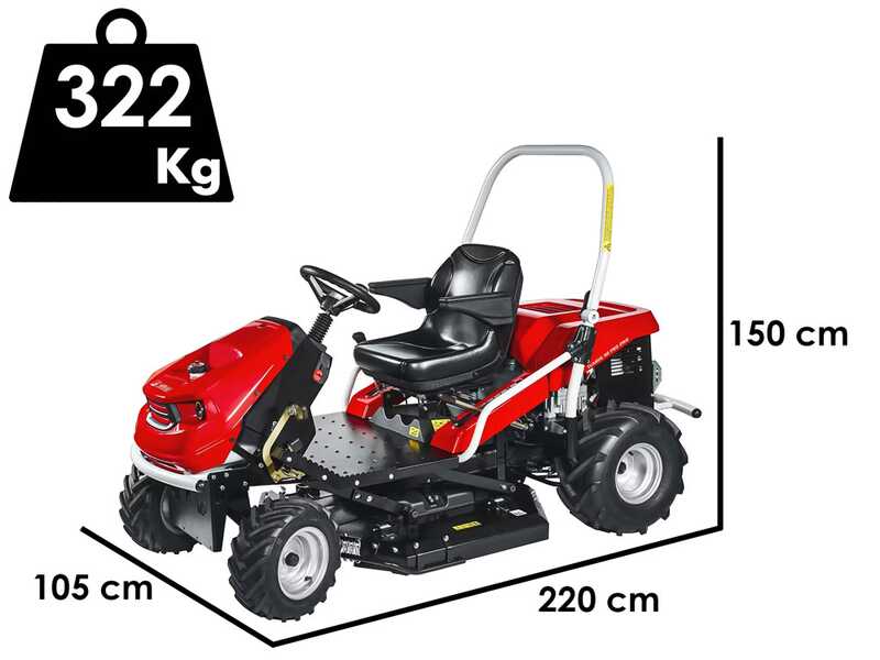 Efco Tuareg 92 PRO 2WD K - Trattorino trinciaerba sfalciatutto - Emak K 2400 AVD V-Twin