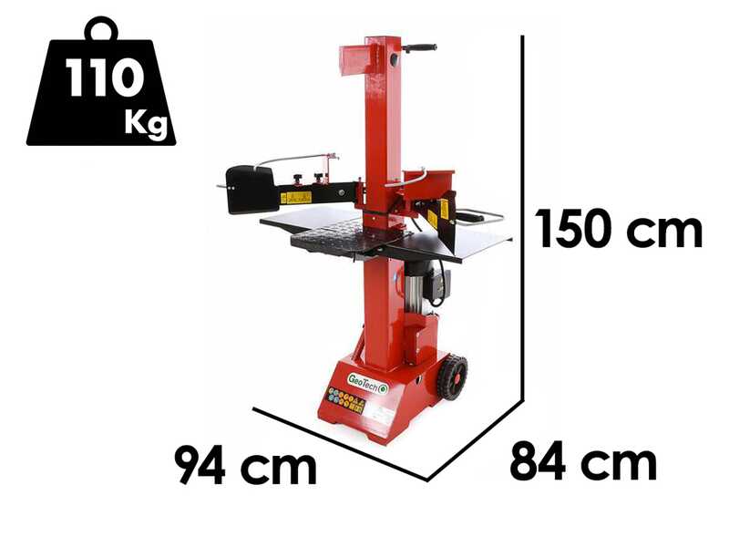 OUTLET - DIFETTI ESTETICI - GeoTech SPVE 8-55 - Spaccalegna elettrico - Verticale