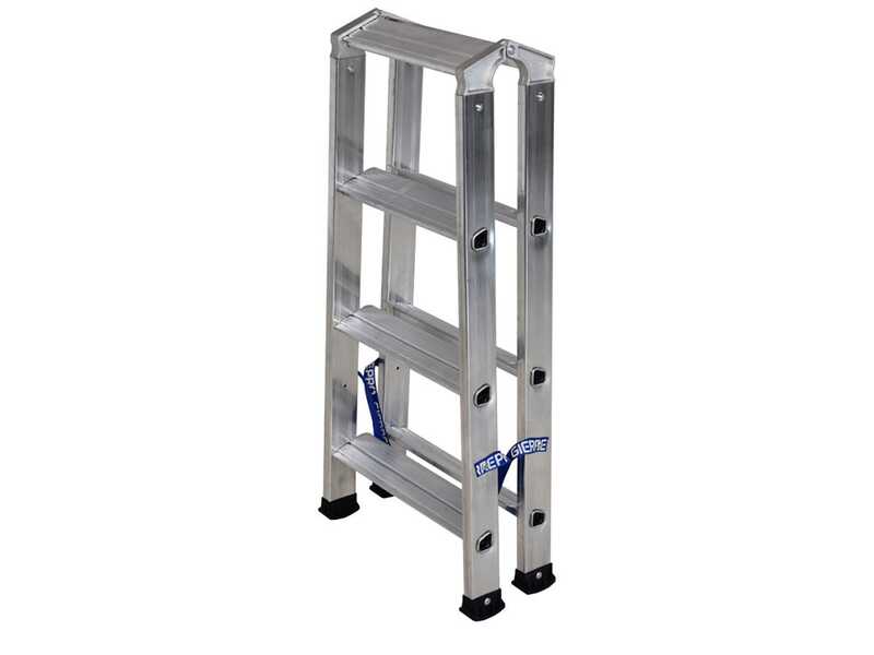 Gierre DoppiaSalita AL810, 2x4 gradini, 0.89mt - Scala doppia in alluminio