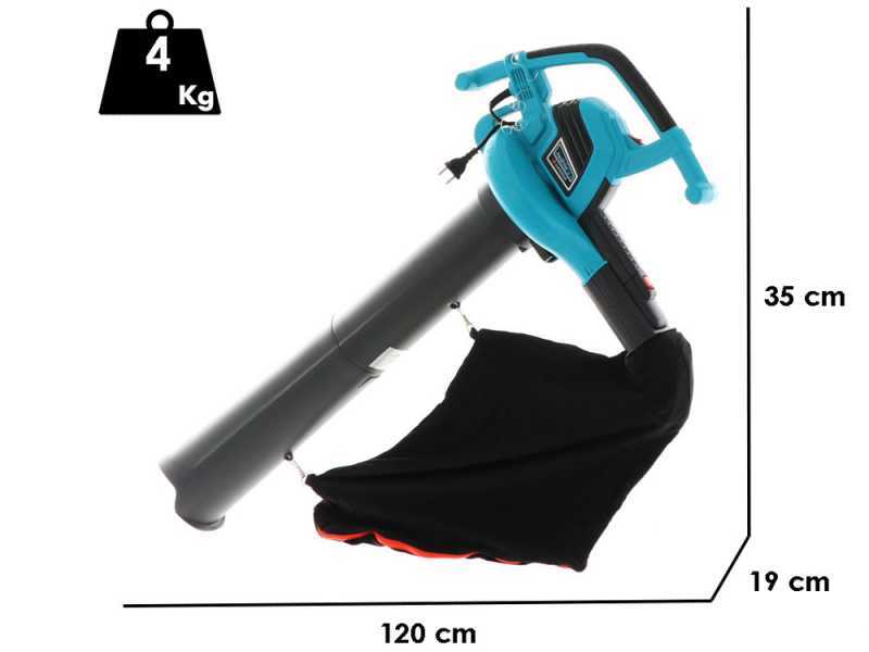 Gardena Ergo Jet 2500W - Soffiatore aspiratore per foglie elettrico