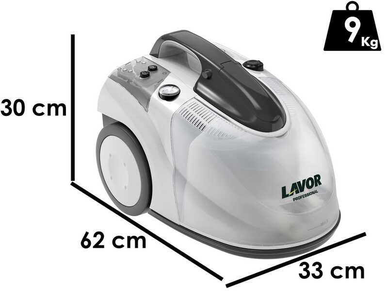 OUTLET - UTILIZZATO PER PROVA - Lavor GV Egon VAC 4.1 Plus - Pulitore a vapore - serbatoio d'acqua ricaricabile