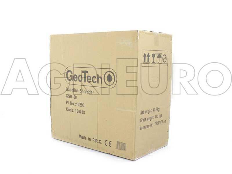 OUTLET - DIFETTI ESTETICI - GeoTech GSB50 - Biotrituratore a scoppio - Motore a benzina 6 HP