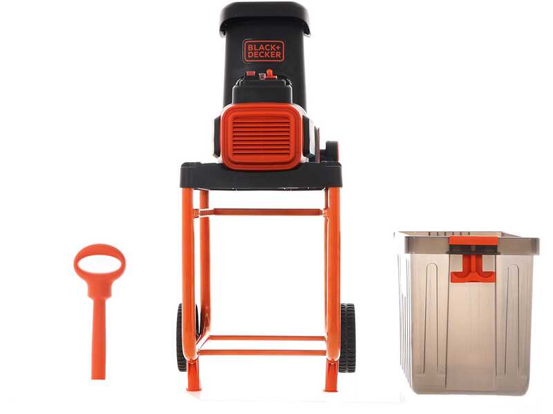 OUTLET - UTILIZZATO PER PROVA - Black &amp; Decker BEGAS5800-QS - Biotrituratore elettrico - 2800W - rullo con cesto di raccolta