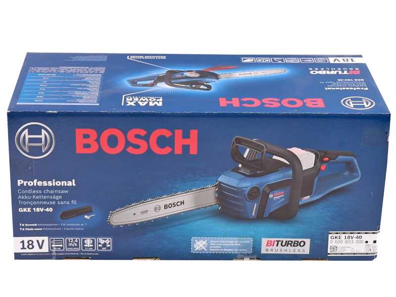 Bosch Professional BITURBO GKE 18V-40 - Elettrosega a batteria - 18V 8Ah - Lama da 40cm