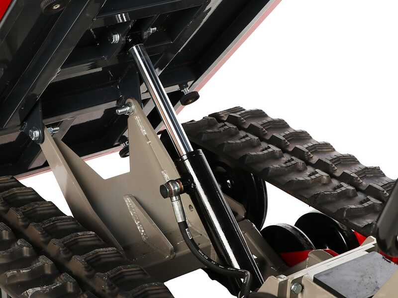Benassi M503H - Motocarriola cingolata - Cassone idraulico estendibile - Portata 550Kg