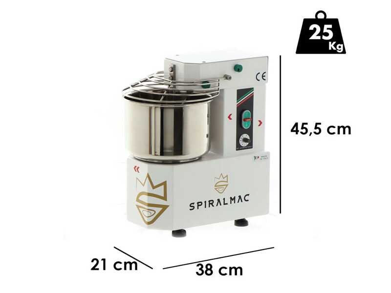 OUTLET - DIFETTI ESTETICI - SPIRALMAC SV5HH ROYAL - Impastatrice a spirale ad alta idratazione - 10 Velocit&agrave; - 5 Kg