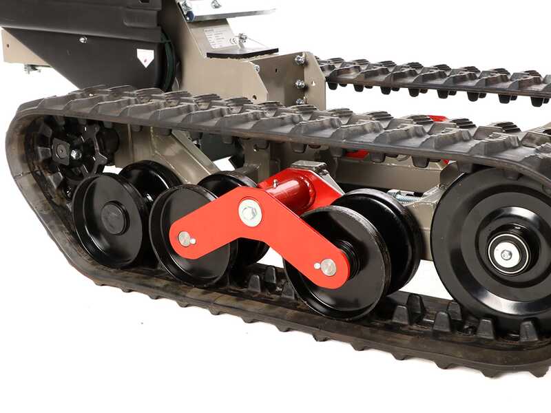 Benassi M503DH - Motocarriola cingolata - Cassone dumper idraulico - Portata 550Kg