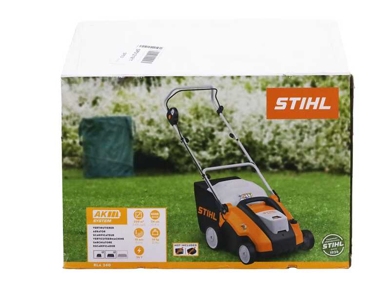 STIHL RLA 240 - Arieggiatore con 2 batterie AK 30 S - 2x 36V 5Ah