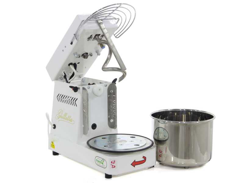 OUTLET - PICCOLI DIFETTI ESTETICI - Famag Grilletta IM 5S/230 10 Velocit&agrave; - Impastatrice a spirale 5 Kg con testa sollevabile