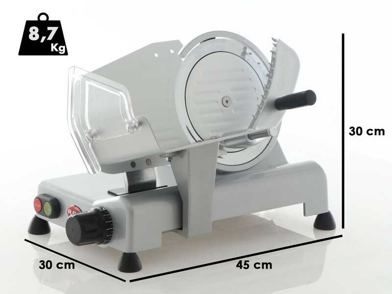 OUTLET - PICCOLI DIFETTI ESTETICI - RGV Desy AF 200 AM Silver - Affettatrice con lama temperata 200mm - 110W