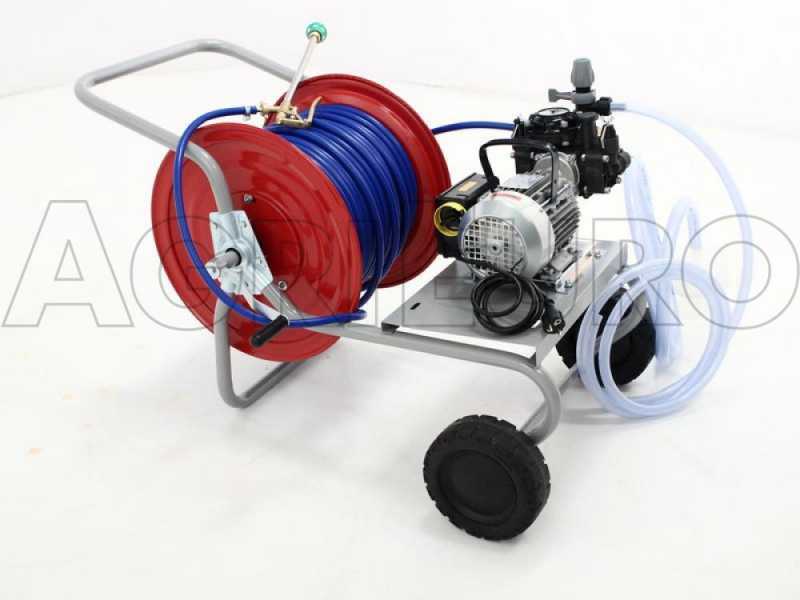 Kit motopompa irrorazione con carrello - Pompa Comet MC 20/20 con motore elettrico