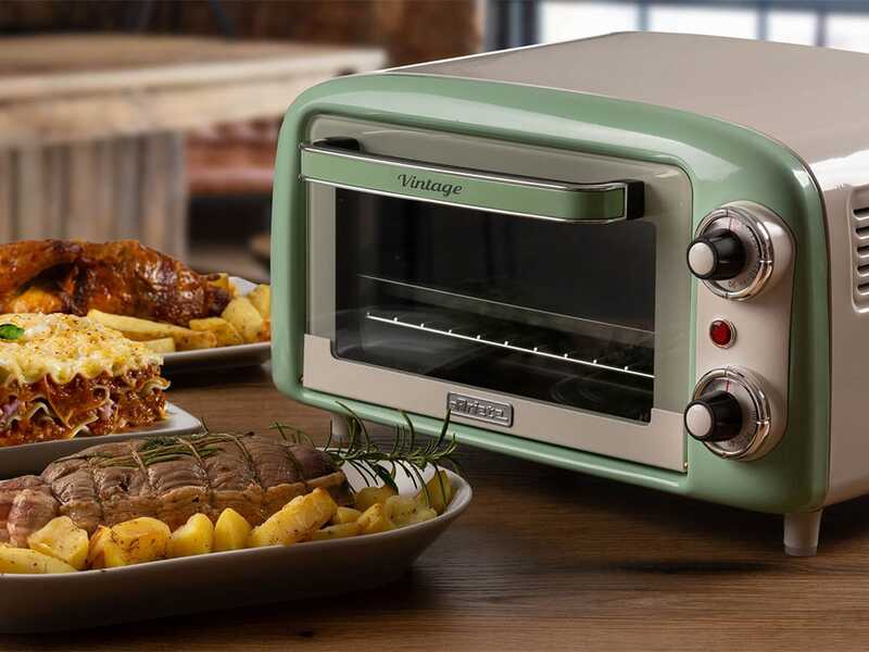 Ariete Vintage Verde - Forno elettrico statico - 10L 800W