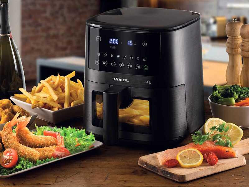 Ariete 4633 Nero - Friggitrice ad aria 4L - Pannello touch screen
