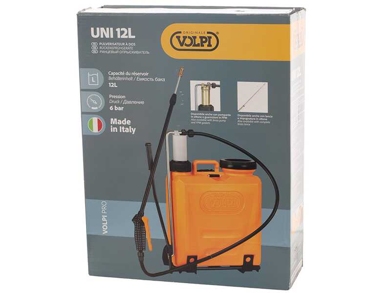 Volpi UNI 12L 81PUG  - Pompa irroratrice manuale - A spalla