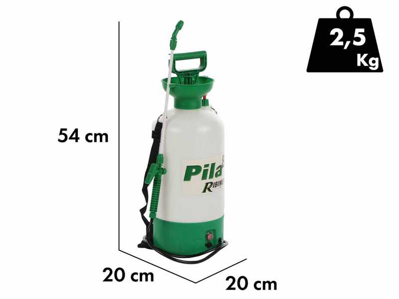 OUTLET - UTILIZZATA PER PROVA - Ribimex PILA 8 - Pompa irroratrice a spalla a batteria - 8 litri - 12V - 4Ah