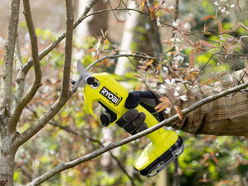 Ryobi RY18SCA-120P - Forbice elettrica da potatura - 18V 2Ah - Diametro di taglio 25mm