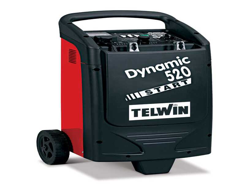 OUTLET - DA ESPOSIZIONE - Telwin Dynamic 520 Start - Caricabatterie auto e avviatore - batterie WET/START-STOP 12/24V