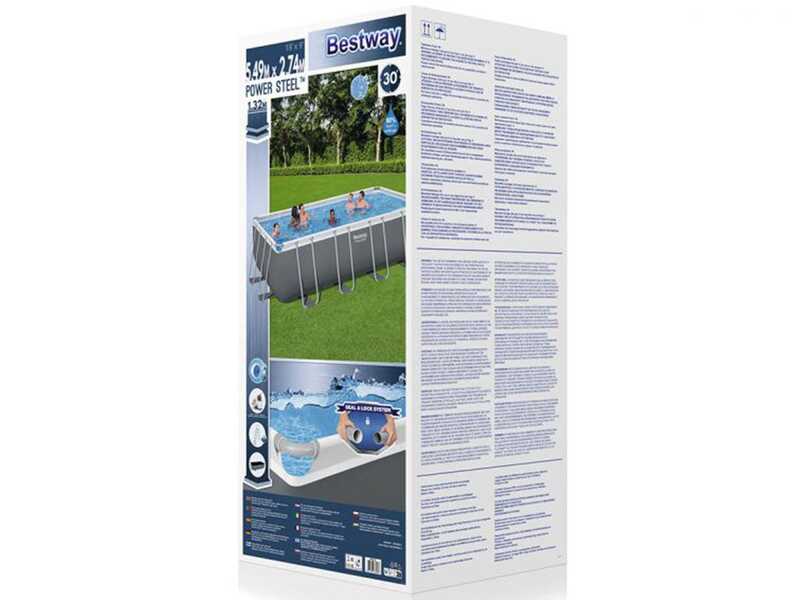 OUTLET - SENZA IMBALLO ORIGINALE - Bestway Power Steel 5619Q - Piscina fuori terra