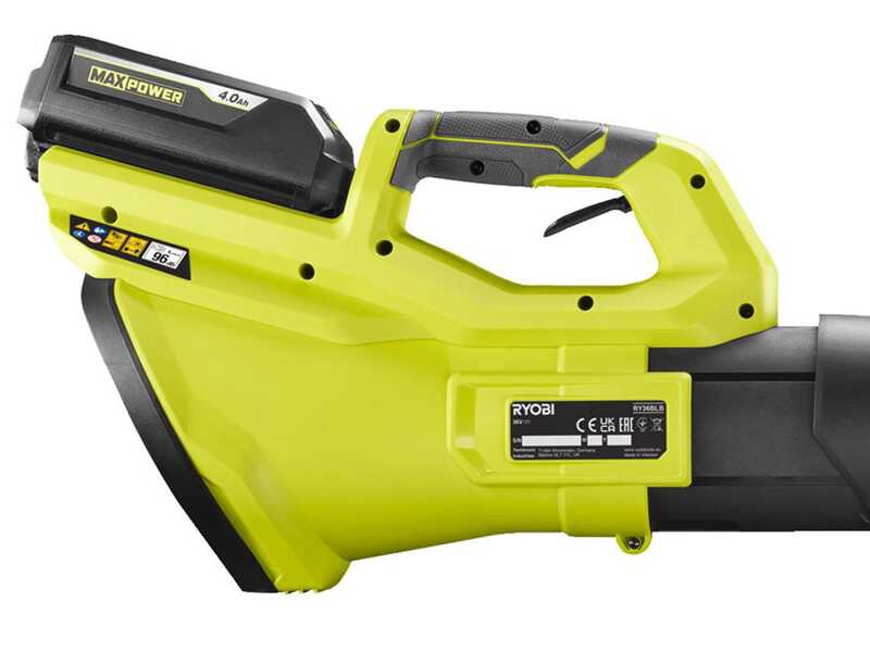 Ryobi RY36BLB-140 - Soffiatore a batteria per foglie turbojet - 36 V 4 Ah