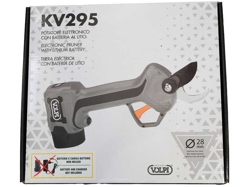 Volpi KV295 - Forbice elettrica da potatura - 14.4V - SENZA BATTERIE E CARICABATTERIE