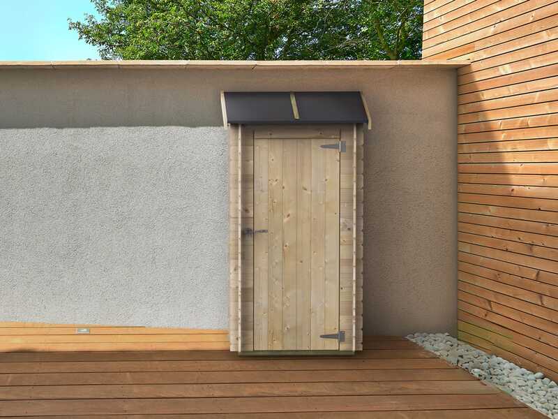 Alce Arturo 94x64 - Casetta porta attrezzi in legno - Con tetto monofalda - 94x64x188 cm