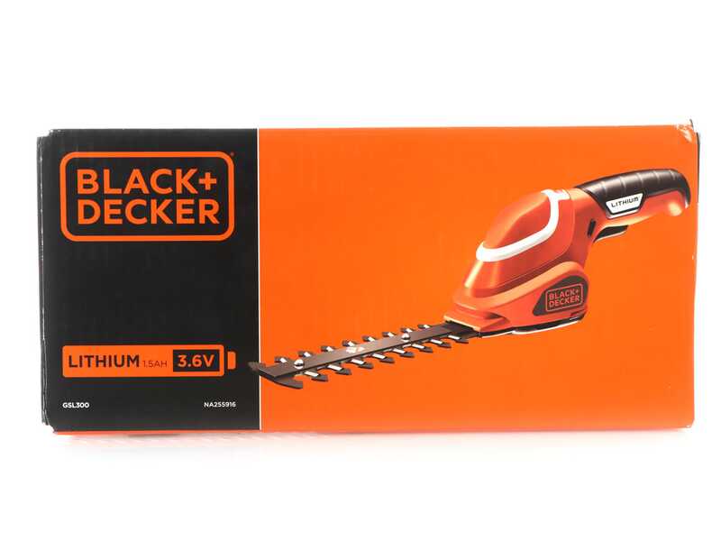 Black &amp; Decker GSL300-QW - Forbice sfoltirami a batteria - 3.6V 1.1Ah