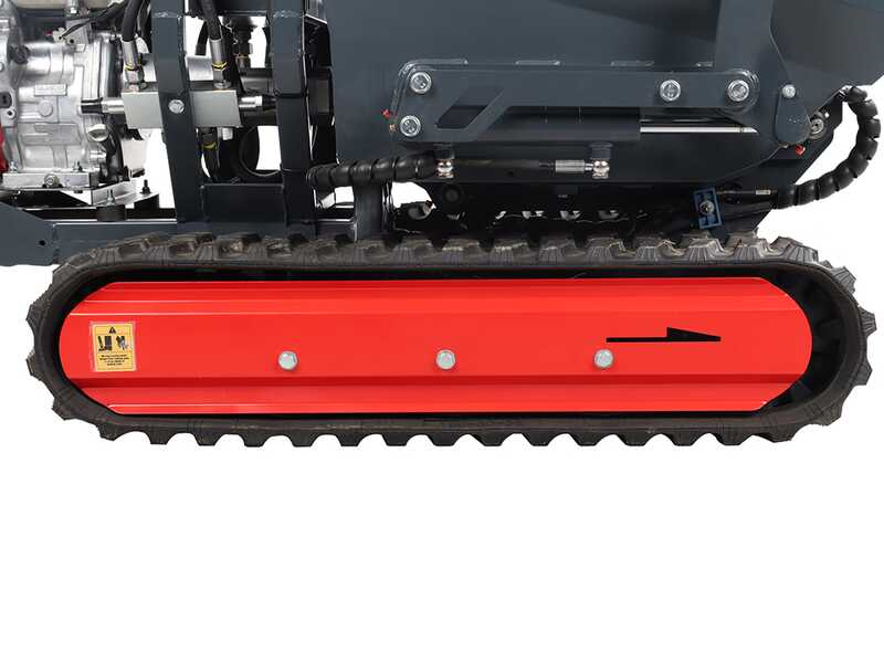 Benassi H660CS - Motocarriola cingolata - Cassone dumper idraulico con pala - Portata 600Kg - Cambio idrostatico