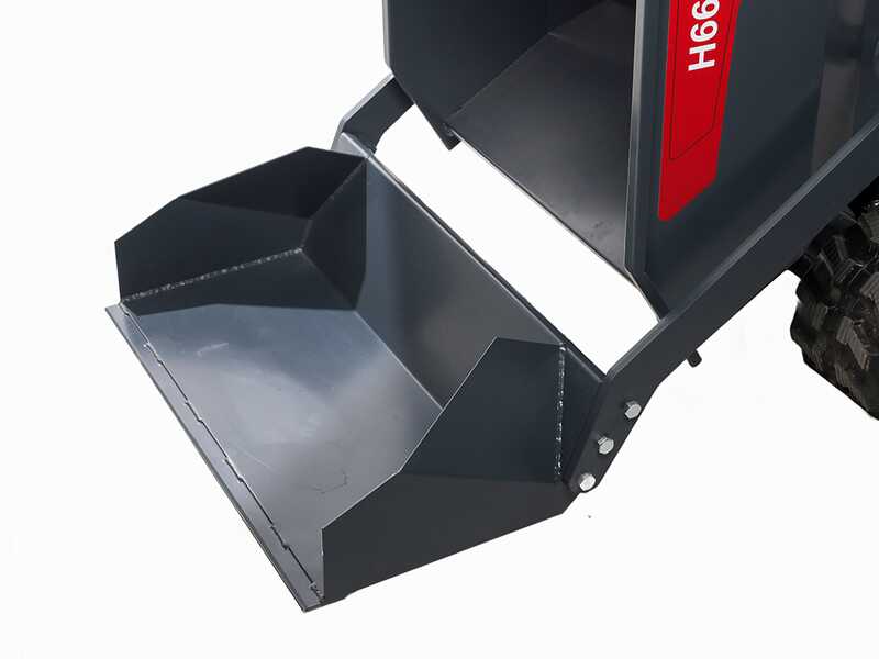 Benassi H660CS - Motocarriola cingolata - Cassone dumper idraulico con pala - Portata 600Kg - Cambio idrostatico