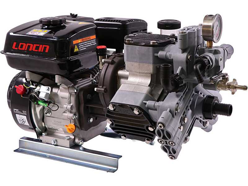 Comet MTP P40/20 BA (CE) - Motopompa irrorazione a scoppio - motore Loncin G200F  - versione per acidi e prodotti chimici