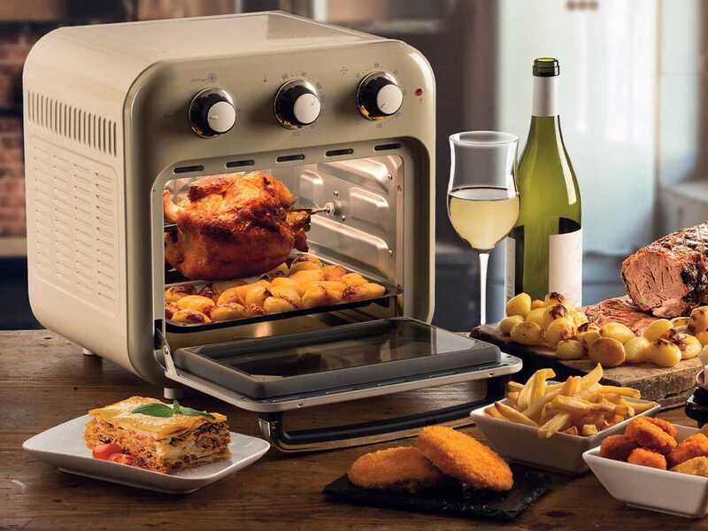 Ariete Vintage Beige - Friggitrice ad aria e forno elettrico 16L