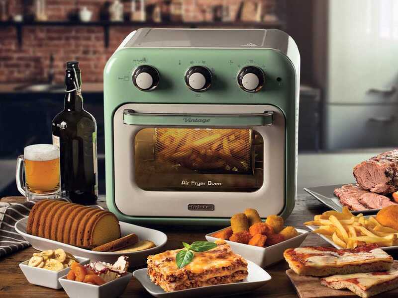 Ariete Vintage Verde - Friggitrice ad aria e forno elettrico 16L
