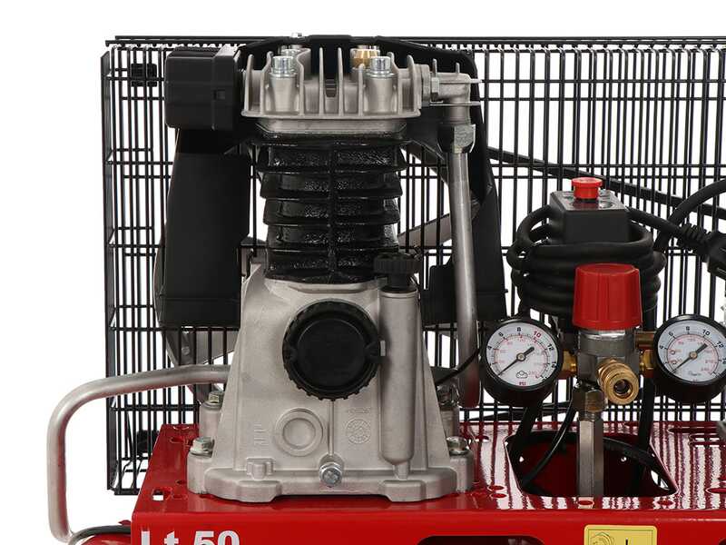 OUTLET - SENZA IMBALLO ORIGINALE - Fini Advanced MK 102-50-2M - Compressore aria elettrico monofase a cinghia - Motore 2 HP - 50 lt