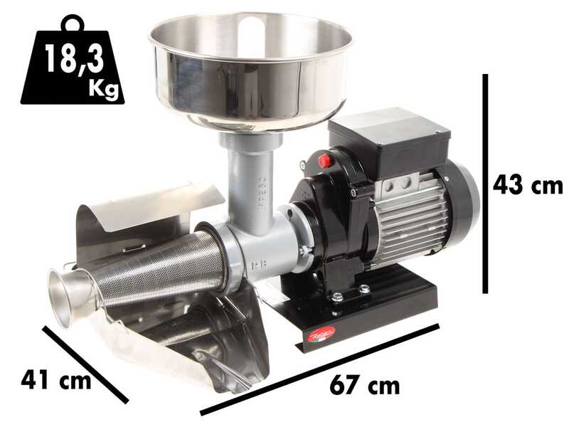 OUTLET - SENZA IMBALLO ORIGINALE - Reber 9000N - Passapomodoro N.5 - 600W ad induzione