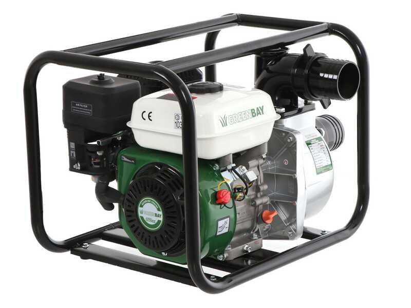 OUTLET - UTILIZZATO PER PROVA - Greenbay GB-WP 80 - Motopompa a scoppio - Raccordi da 80 mm