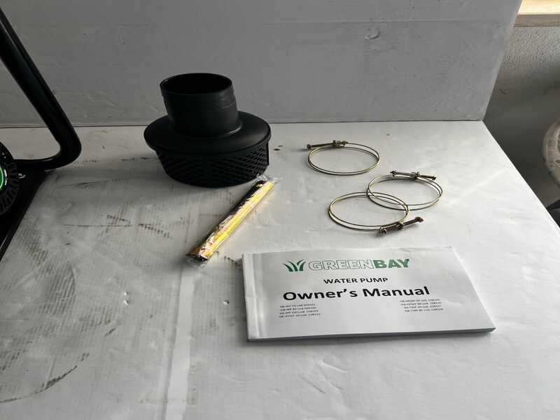 OUTLET - UTILIZZATO PER PROVA - Greenbay GB-WP 80 - Motopompa a scoppio - Raccordi da 80 mm