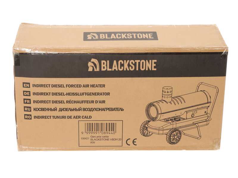 OUTLET - UTILIZZATO PER ALCUNE ORE - BlackStone i-BDH - Generatore di aria calda diesel - A combustione indiretta - 30 KW
