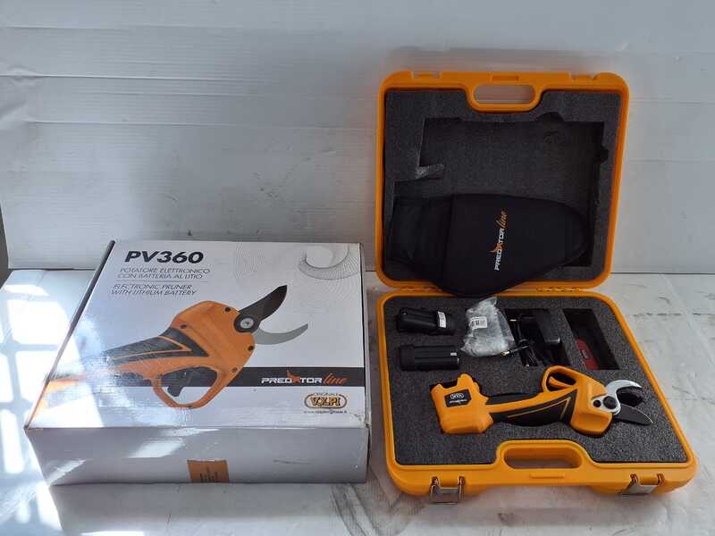 OUTLET - UTILIZZATA PER PROVA - Volpi Predator PV360 - Forbice elettrica da potatura - 2x 14,4V/2,5Ah
