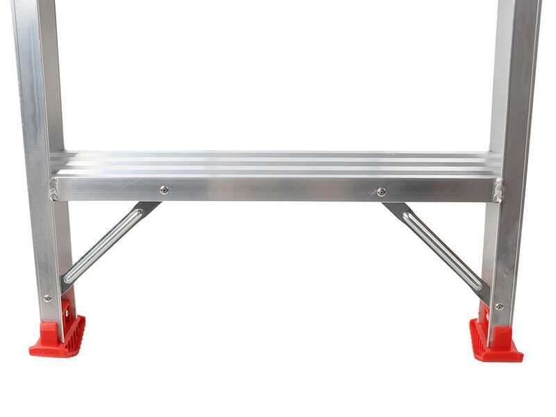 Scala in alluminio doppia 1031, 2x7 gradini, 1.70 m - Altezza stimata operativa - 2.70 m