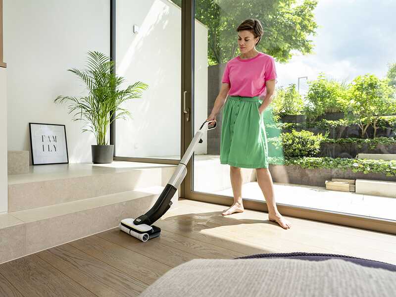 Karcher FC 4-4 - Lavapavimenti a batteria - 3 in 1: lava, asciuga e aspira