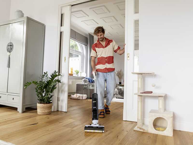 Karcher FCV 3 - Lavapavimenti a batteria - 3 in 1: lava, asciuga e aspira