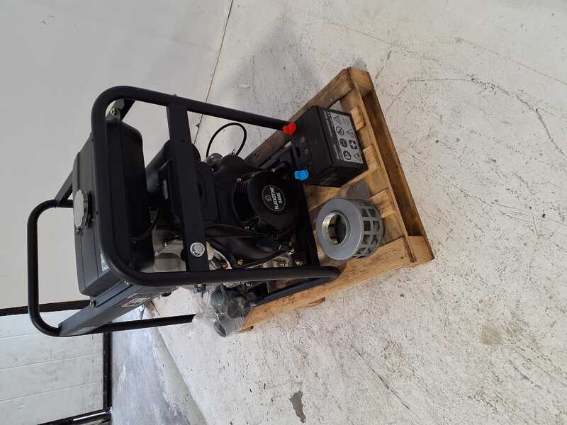 OUTLET - SENZA IMBALLO ORIGINALE - BlackStone BD-ST 8000ES - Motopompa diesel per acque nere sporche - Raccordi 80 mm