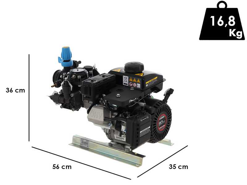 OUTLET - SENZA IMBALLO ORIGINALE - Comet MTP MC 25 - Motopompa irrorazione - Motore a scoppio 4 tempi