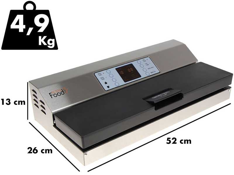 OUTLET - SENZA IMBALLO ORIGINALE - Royal Food VSP 4301 INOX - Macchina sottovuoto - Doppia barra saldante 42cm
