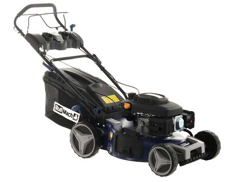 OUTLET - PICCOLI DIFETTI ESTETICI - BullMach ACHILLE 51 - Rasaerba a scoppio trazionato - 4 in 1 -  Motore a scoppio da 224cc