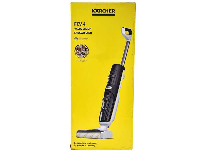 Karcher FCV 4 - Lavapavimenti a batteria - 3 in 1: lava, asciuga e aspira