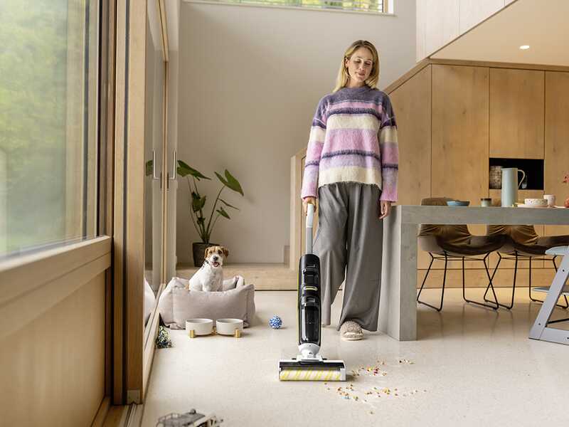 Karcher FCV 4 - Lavapavimenti a batteria - 3 in 1: lava, asciuga e aspira