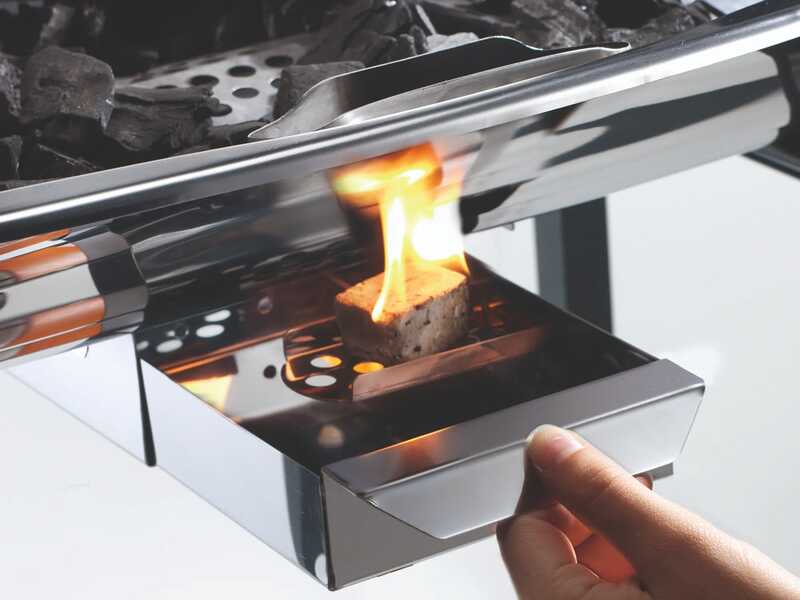 Ompagrill 485 Pro Inox 70480/Cover - Barbecue a carbone